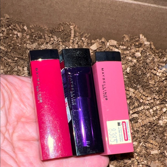 Maybelline Lipstick Trio #388 #411 #376 3 pc lot - Picture 3 of 3